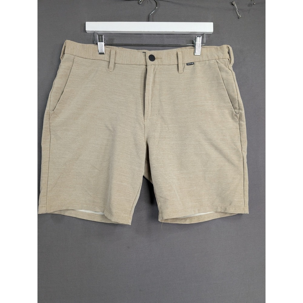 Hurley Mens Dri-FIT Chino Shorts Khaki Tan AJ2736-235 Size 34